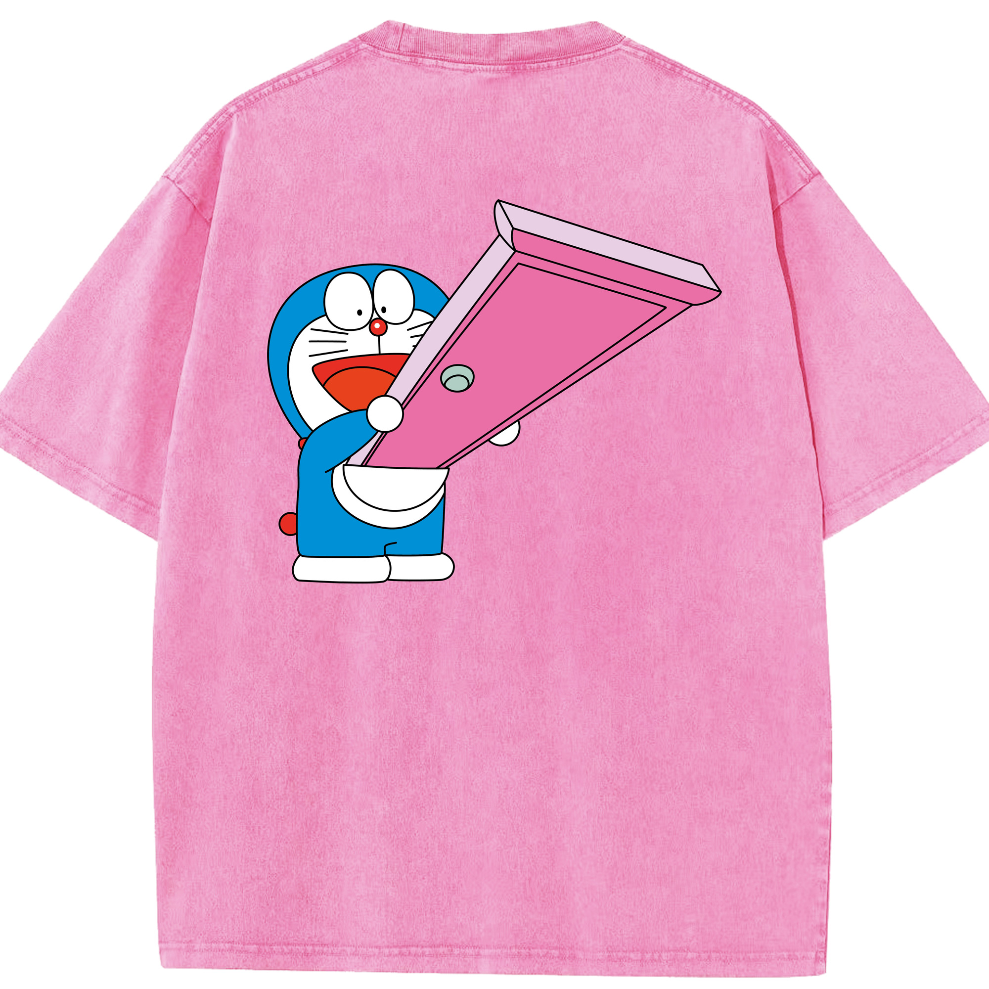（画像用） ドラえもん Doraemon 綿100% ヴィンテージ風 半袖Tシャツ（背面プリント）
